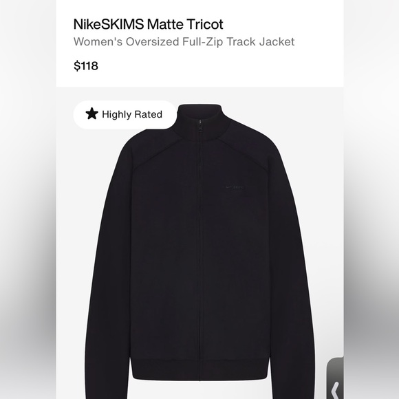 NikeSKIMS Matte Tricot
Women's Oversized Full-Zip Track Jacket - Picture 2 of 12